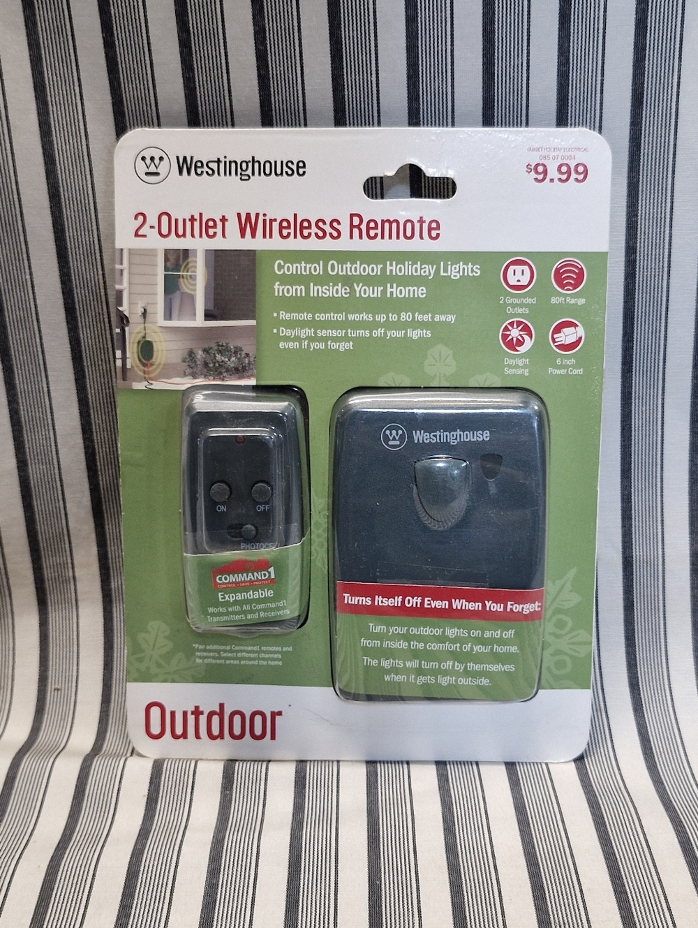 Westinghouse 2-Outlet Wireless Remote Outdoor Light Control New